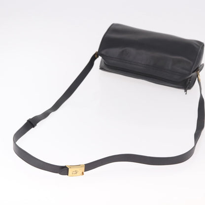 Christian Dior Shoulder Leather, Black, Leather, Shoulder Bag