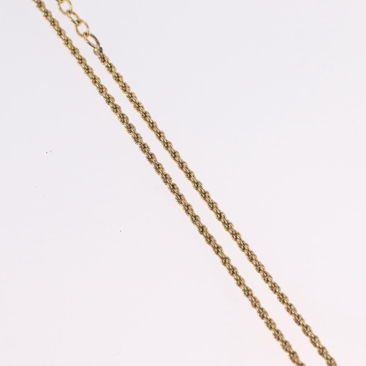 Christian Dior CD Pendant Metal and Crystals, Gold, Metal, Necklace