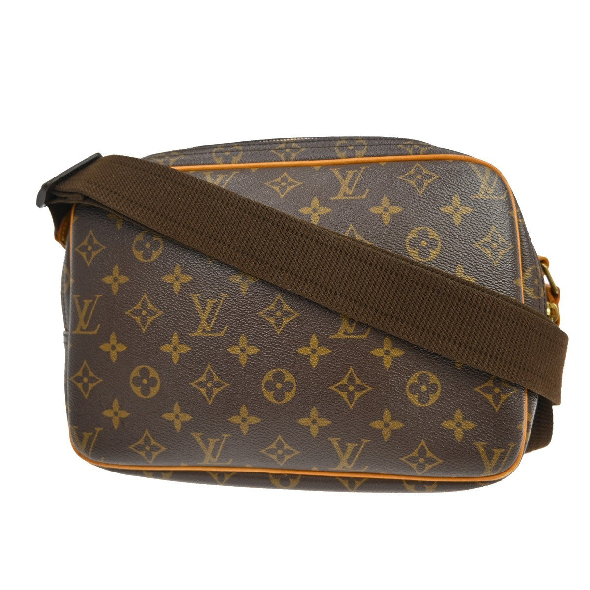 Louis Vuitton Reporter Monogram Canvas, Brown, Canvas, Shoulder Bag