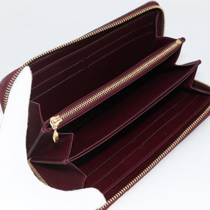 Louis Vuitton Zippy Leather, Red, Patent Leather, Wallet