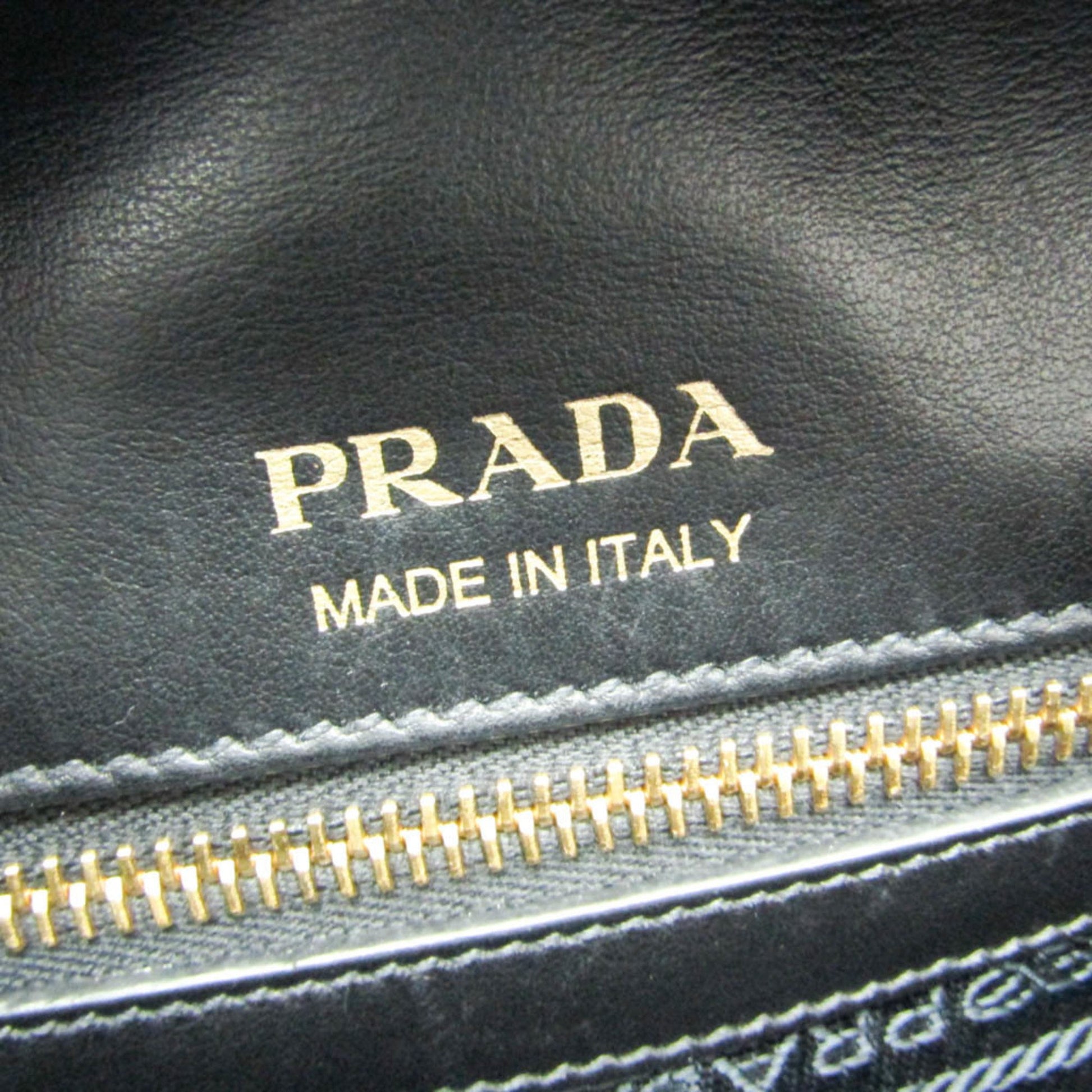 Prada Esplanade, Grey, Leather, handbag
