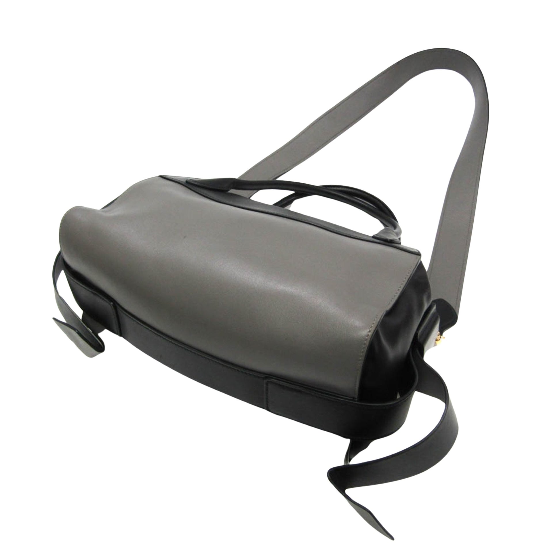 Prada Esplanade, Grey, Leather, handbag