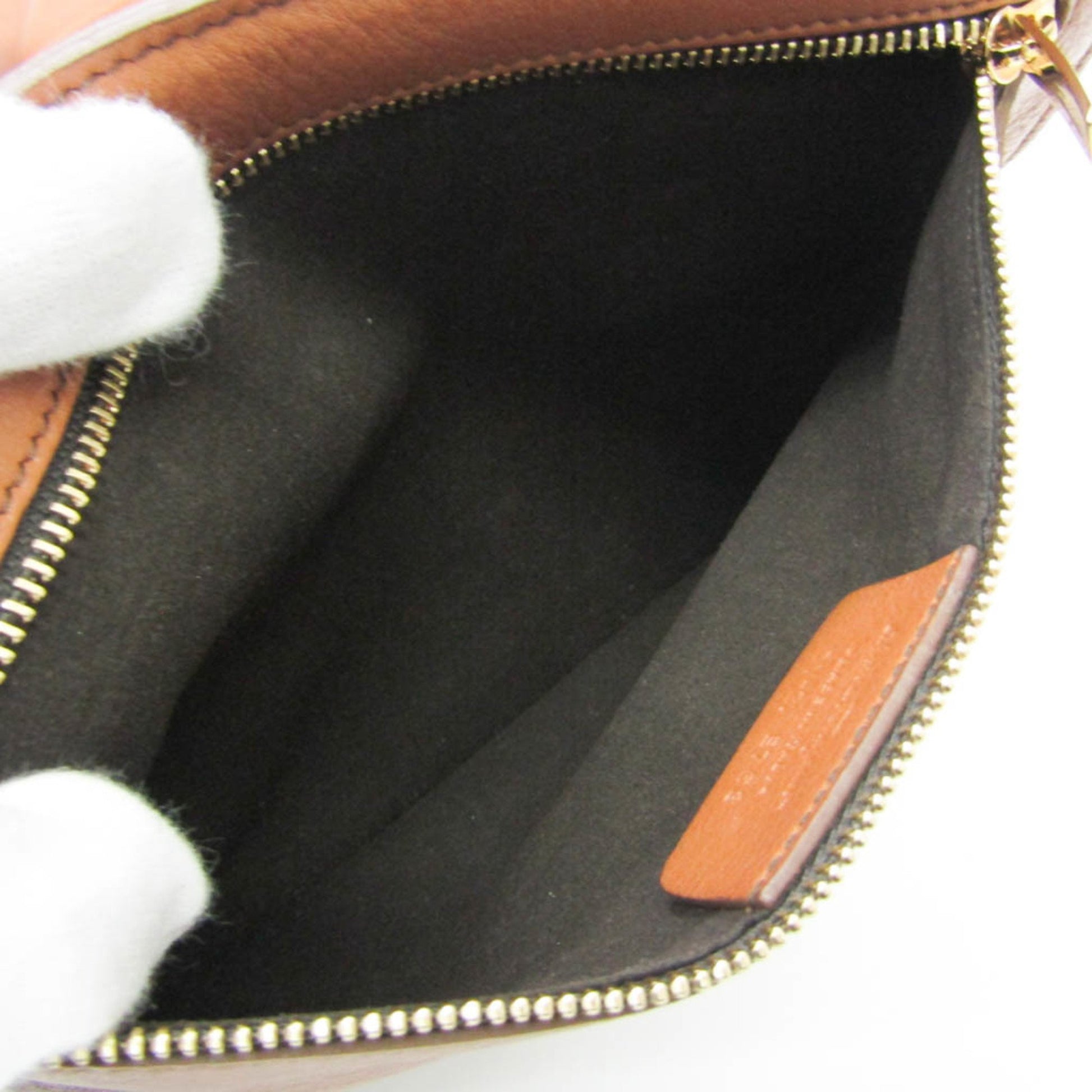 Salvatore Ferragamo Gancini, Brown, Leather, tote