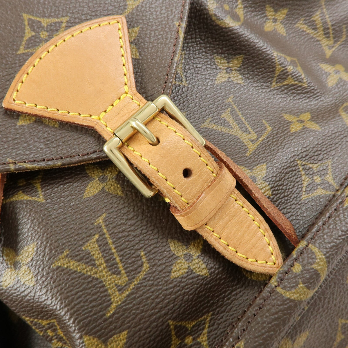 Louis Vuitton Vintage Montsouris Monogram Canvas, Brown, Canvas, Backpack