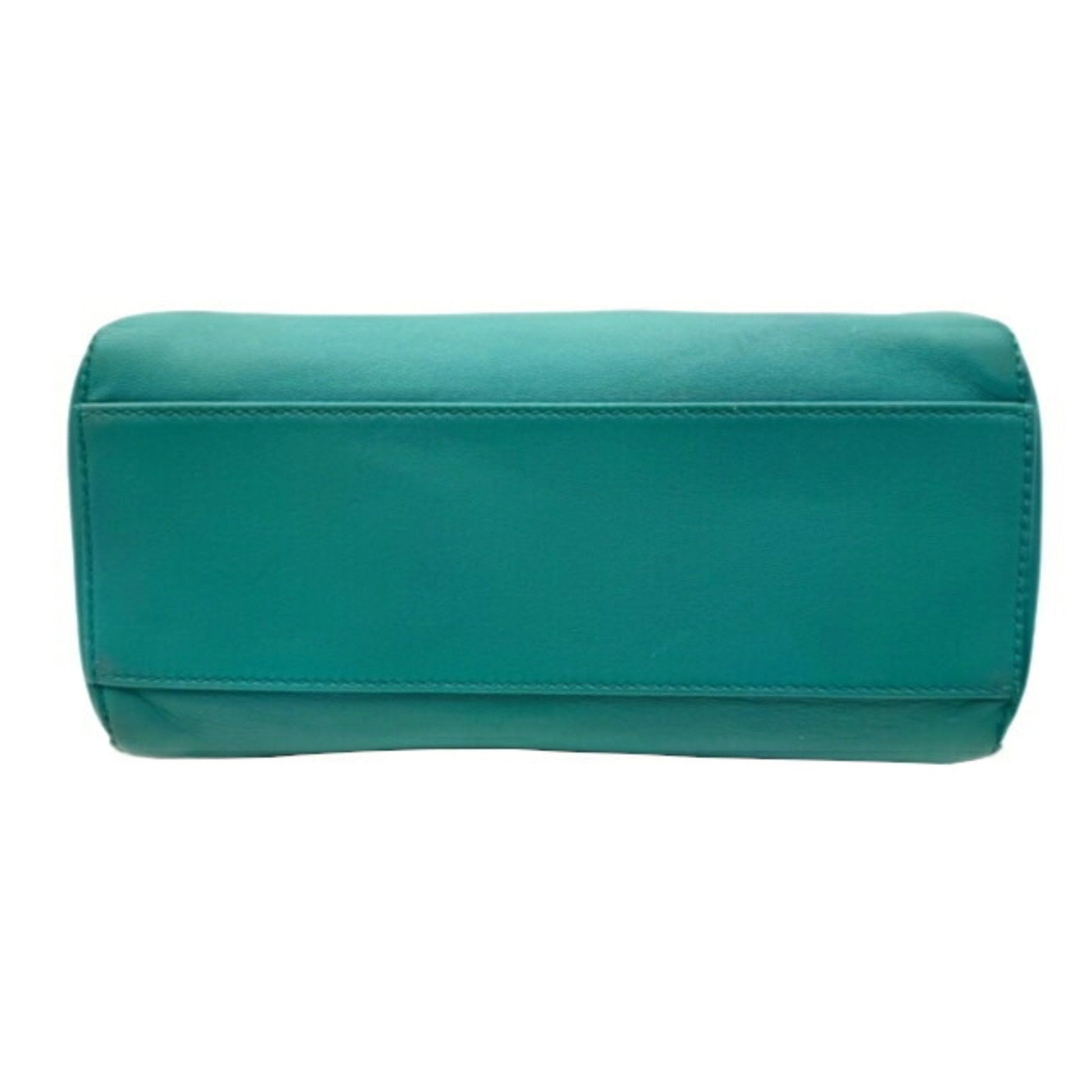 Fendi Peekaboo, Green, Leather, handbag