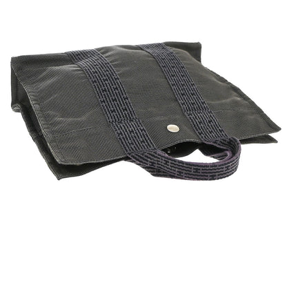 Hermes Fourre-tout Herline Canvas, Gray, Canvas, Tote Bag