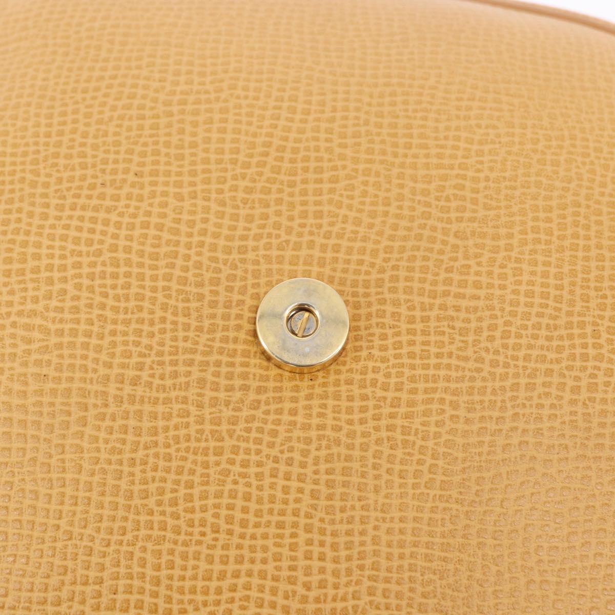 Christian Dior Vintage CD Flap Leather, Beige, Leather, Shoulder Bag