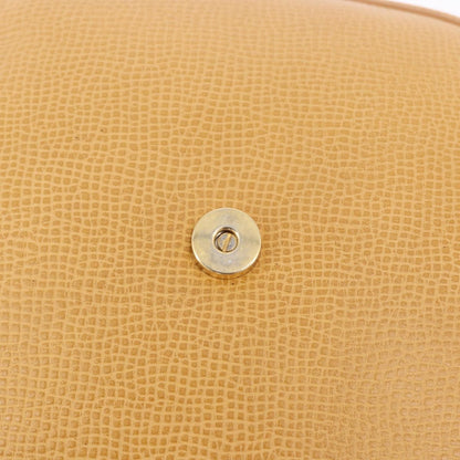Christian Dior Vintage CD Flap Leather, Beige, Leather, Shoulder Bag