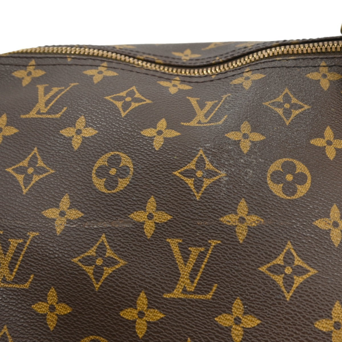 Louis Vuitton Keepall Bandoulière Monogram, Brown, Canvas, Travel Bag