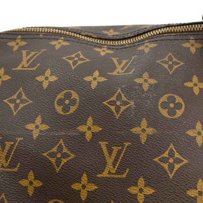 Louis Vuitton Keepall Bandoulière Monogram, Brown, Canvas, Travel Bag