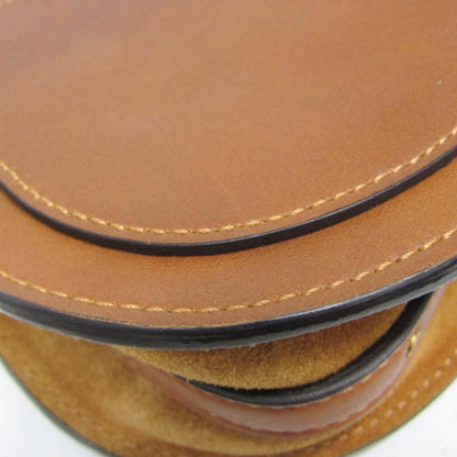 Chloe Nile Studded Suede and Leather, Brown, Leather, Crossbody Bag