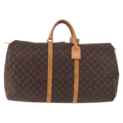 Louis Vuitton Keepall Monogram, Brown, Canvas, Travel Bag