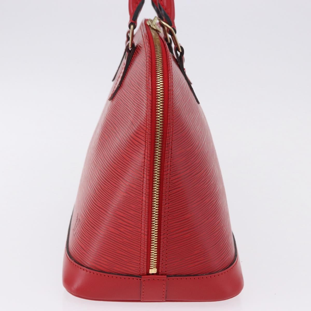 Louis Vuitton Alma Epi Leather, Red, Leather, Handbag