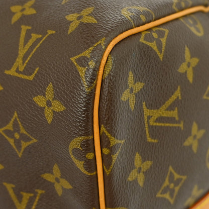 Louis Vuitton Keepall Bandoulière Monogram, Brown, Canvas, Travel Bag