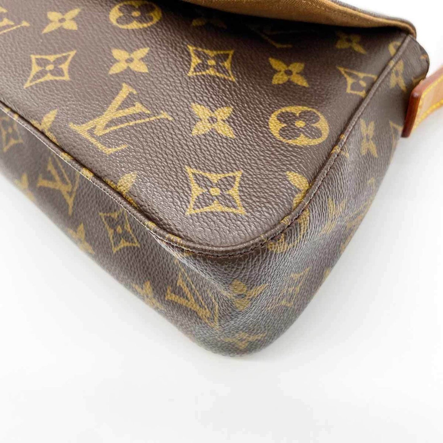 Louis Vuitton Mini looping, Brown, Canvas, shoulder