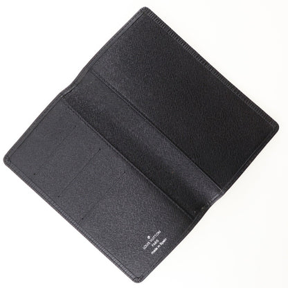 Louis Vuitton Brazza Long Bifold wallet epi leather, BLACK, LEATHER, Wallets