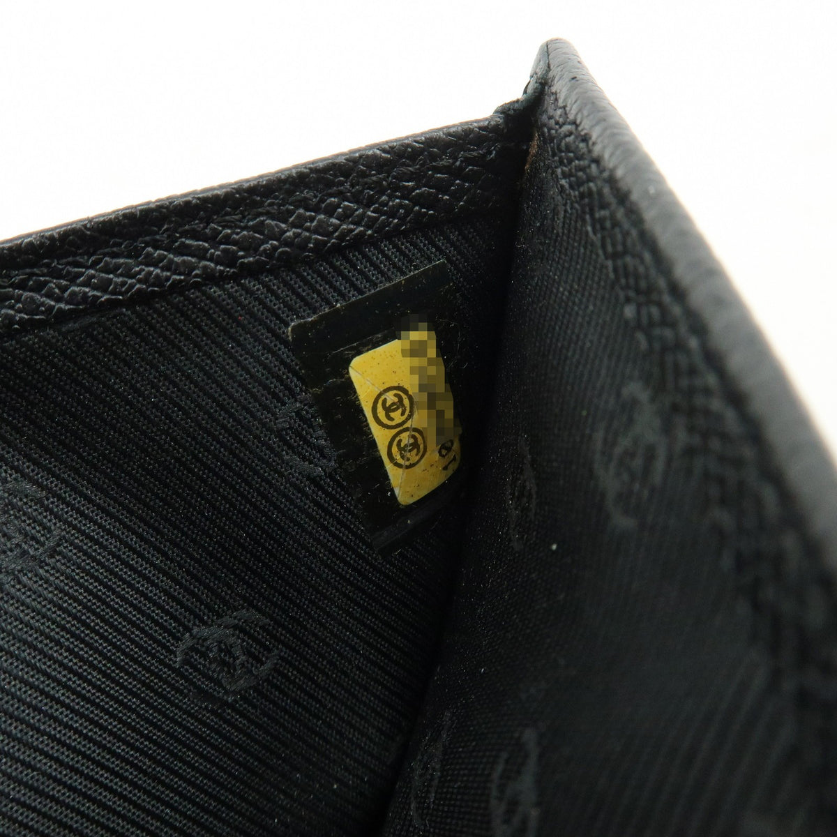 Chanel CC Button Coin Purse Leather, Black, Calfskin, Card Holder