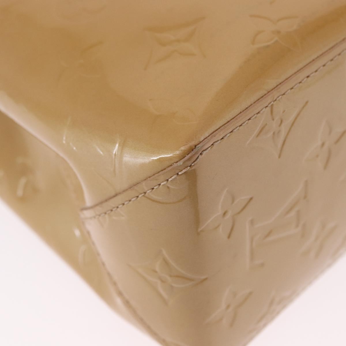 Louis Vuitton Reade Monogram Vernis, Beige, Patent Leather, Handbag