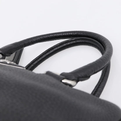 Prada Convertible Zip Satchel Vitello Daino, Black, Leather, Handbag
