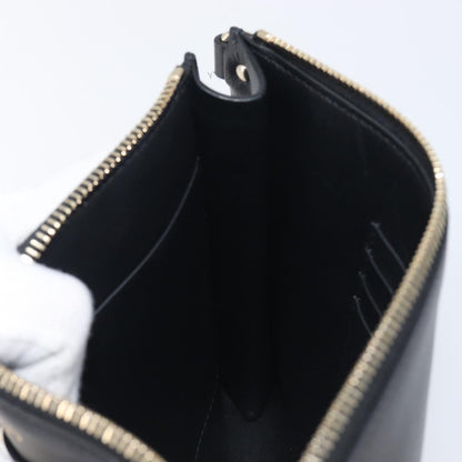 Valentino Garavani Rockstud Flat Wristlet Leather, Black, Leather, Clutch