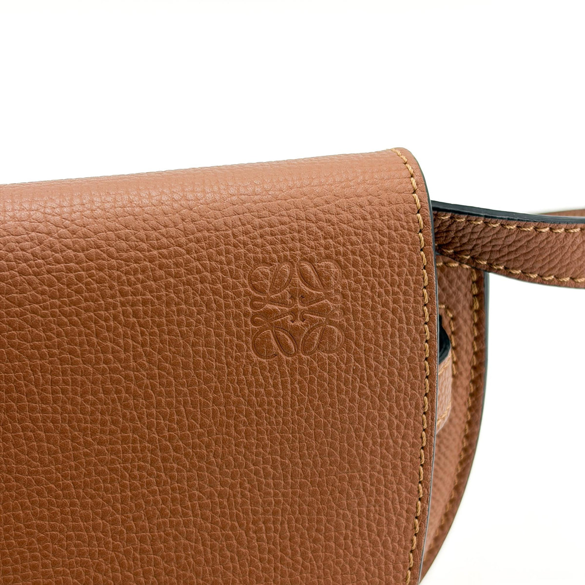 Loewe Gate Leather, Brown, Leather, Shoulder Bag