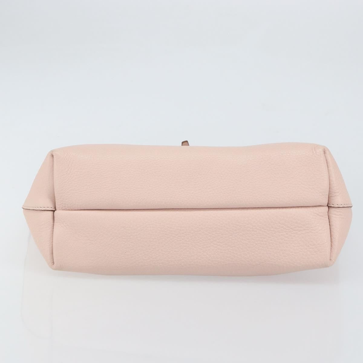 Salvatore Ferragamo Gancini Tote Leather, Pink, Leather, Tote Bag