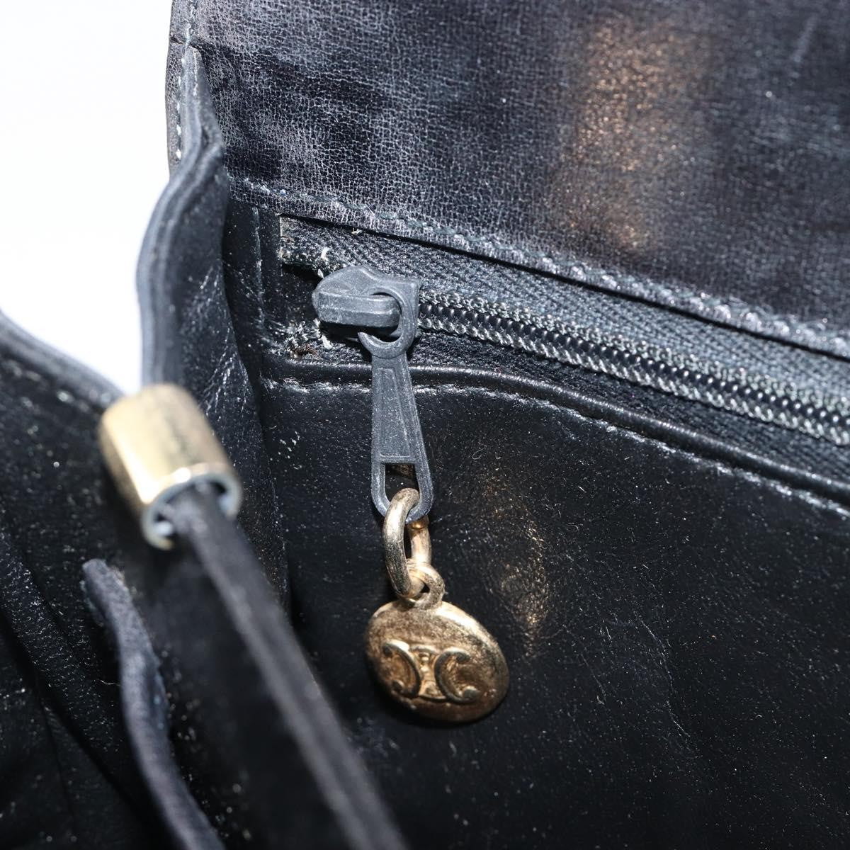 Celine Horse Carriage Leather, Black, Leather, Shoulder Bag