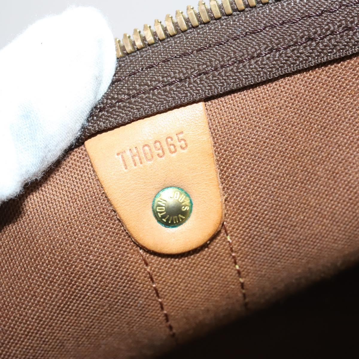 Louis Vuitton Keepall Bag Monogram Canvas, BROWN, CANVAS, Travel bag
