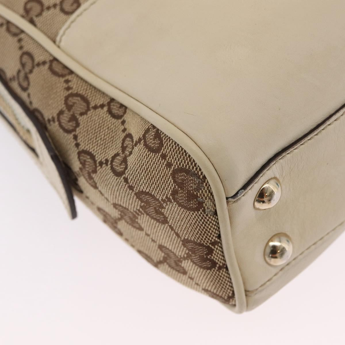 Gucci New Britt Boston GG Canvas, Beige, Canvas, Handbag
