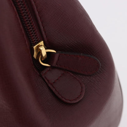 Cartier Must Line Leather, Burgundy, Leather, Handbag