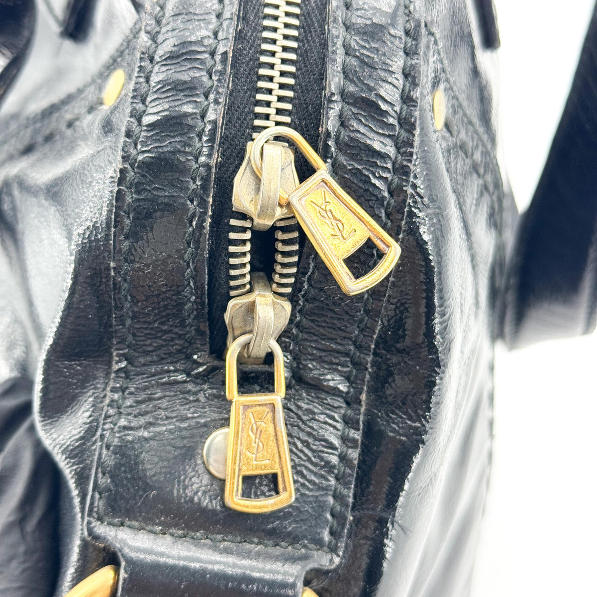 Saint Laurent Muse Patent, Black, Patent Leather, Shoulder Bag