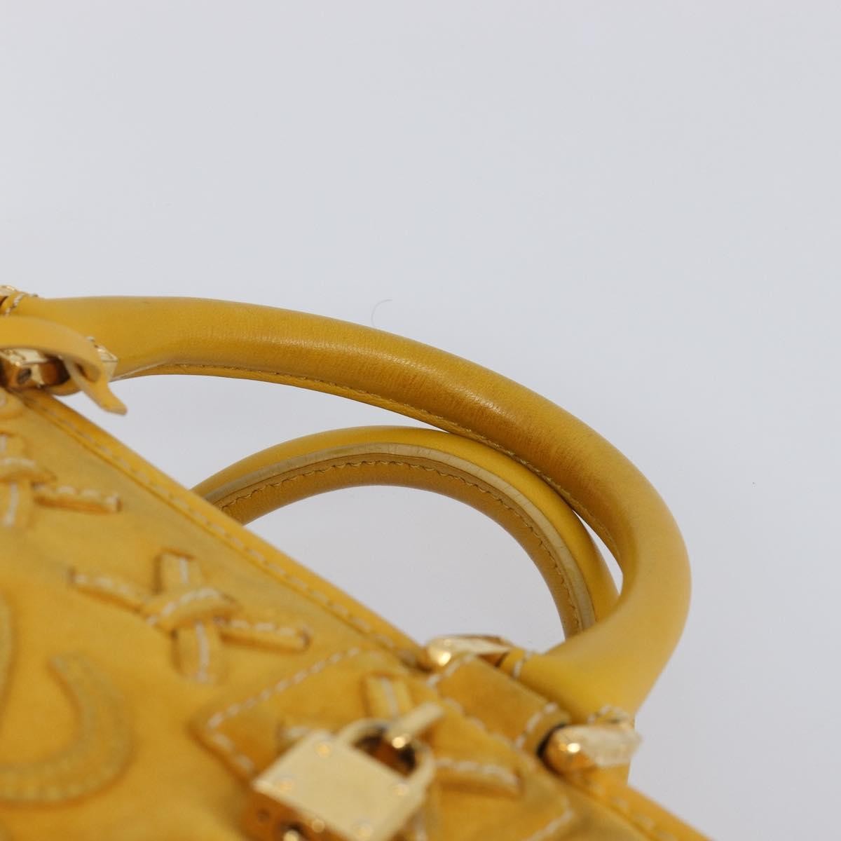 Loewe Amazona Suede, Yellow, Suede, Handbag