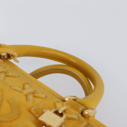 Loewe Amazona Suede, Yellow, Suede, Handbag