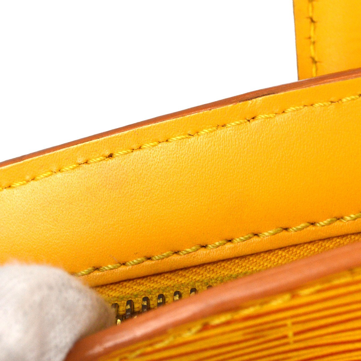Louis Vuitton Saint Jacques Epi Leather, Yellow, Leather, Handbag
