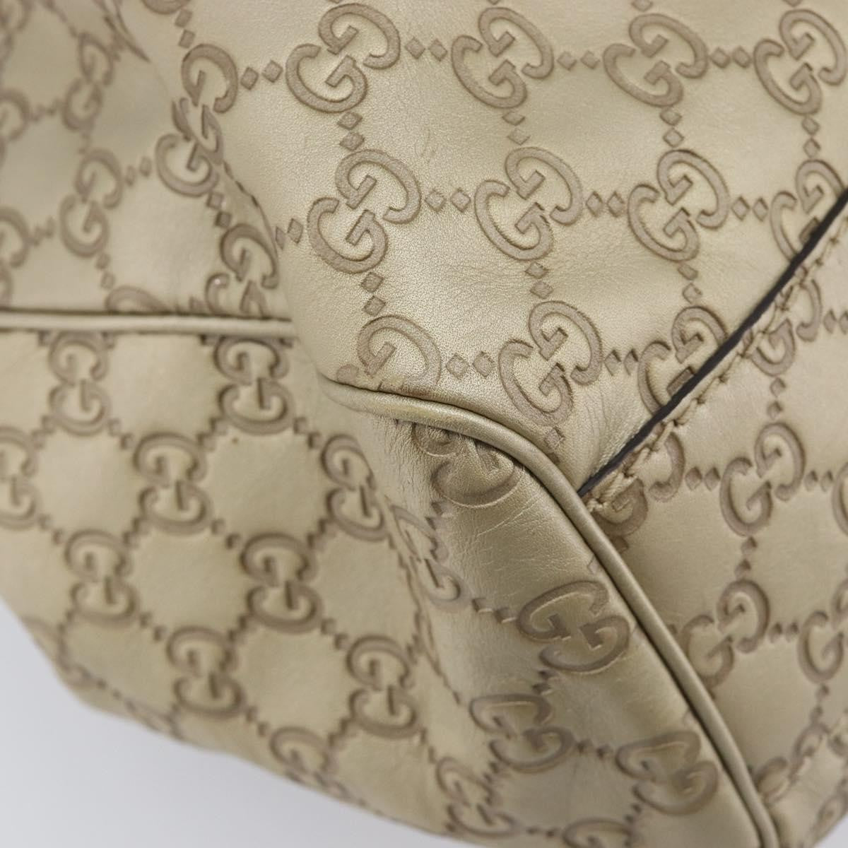 Gucci Sukey Guccissima Leather, Gold, Canvas, Tote Bag