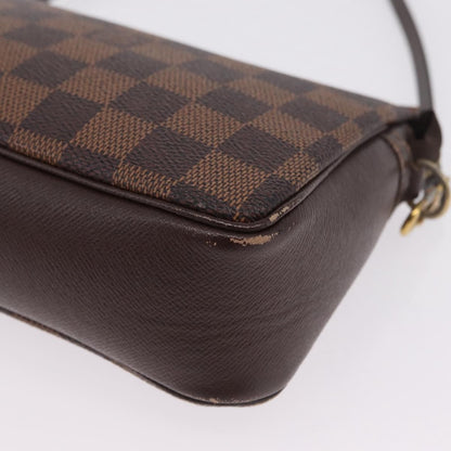 Louis Vuitton Trousse Make Up Damier, Brown, Canvas, Clutch