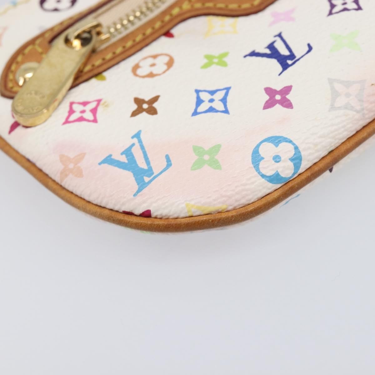 Louis Vuitton Pochette Plate Monogram Multicolor, Multicolour, Canvas, Clutch