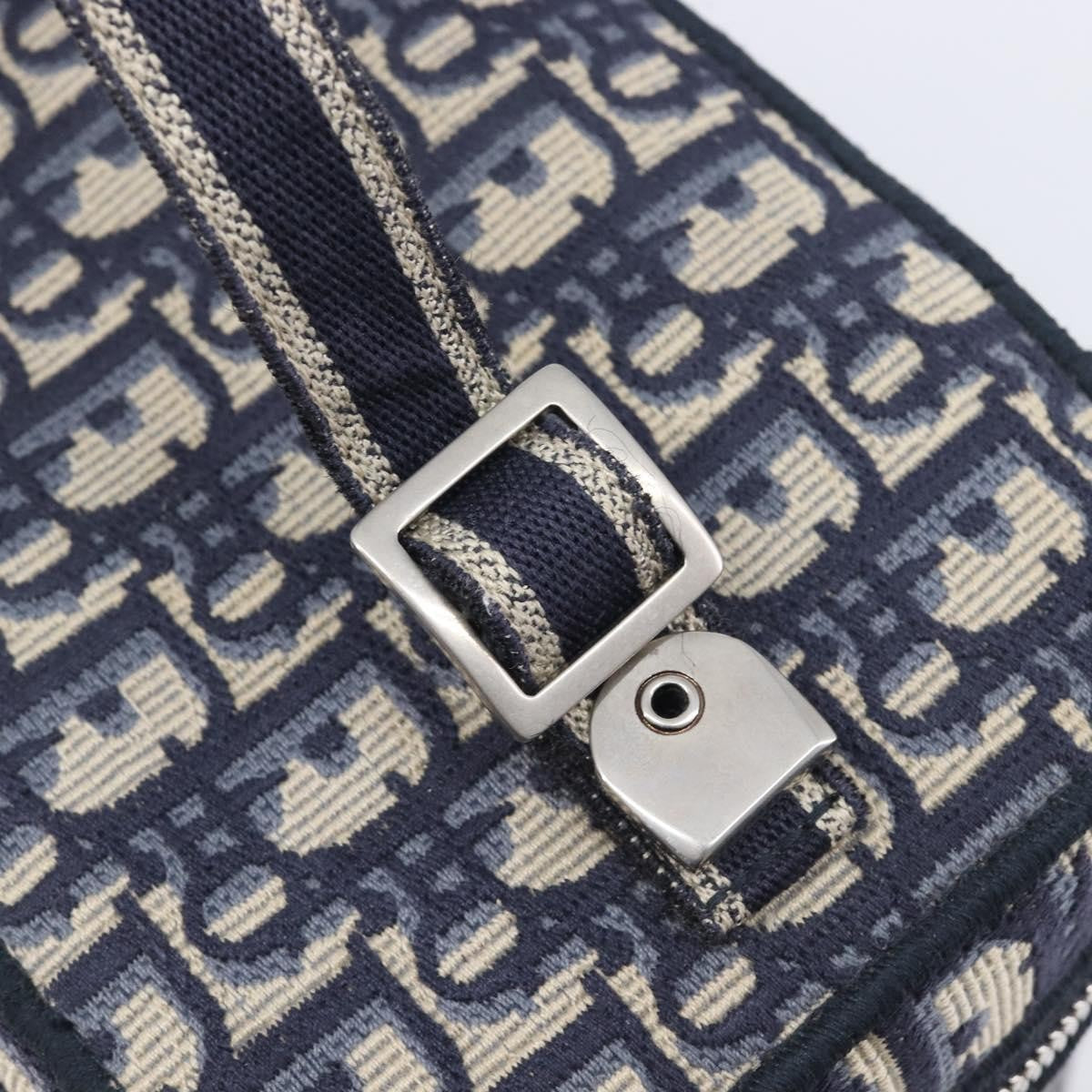 Christian Dior DiorTravel Vanity Case Oblique Canvas, Navy, Canvas, Handbag