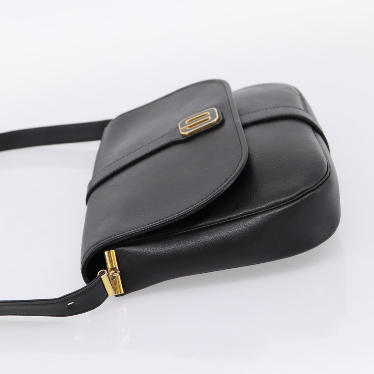 Christian Dior Shoulder Leather, Black, Leather, Shoulder Bag