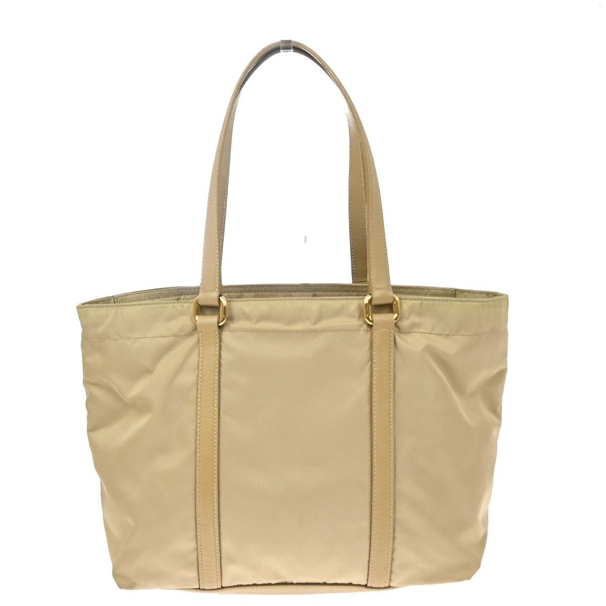 Prada Re-Edition 1978 Pocket Re-Nylon with Saffiano Leather, Beige, Nylon, Tote Bag