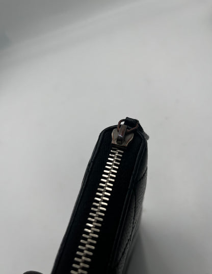 Chanel Matelasse Wallet Zippy CC, Black, Calfskin, Wallet