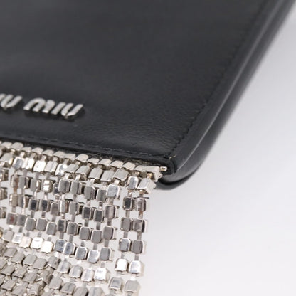 Miu Miu Shoulder Leather, Black, Leather, Shoulder Bag