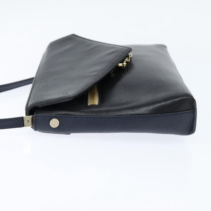 Chloe Sally Leather, Navy, Leather, Shoulder Bag