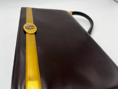 Christian Dior 30 Montaigne Clutch Patent leather, BROWN, PATENT_LEATHER, Shoulder bag