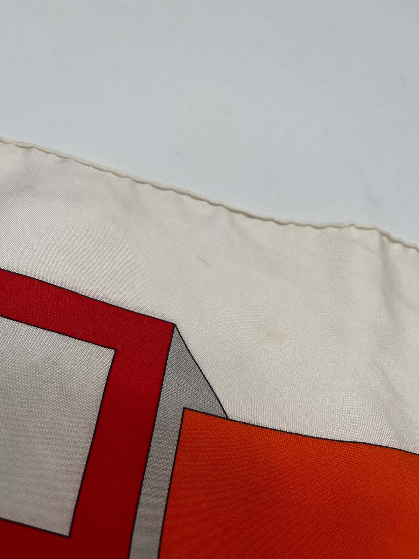 Hermes Carré 90 Silk multicolor, Orange, Silk, Scarf