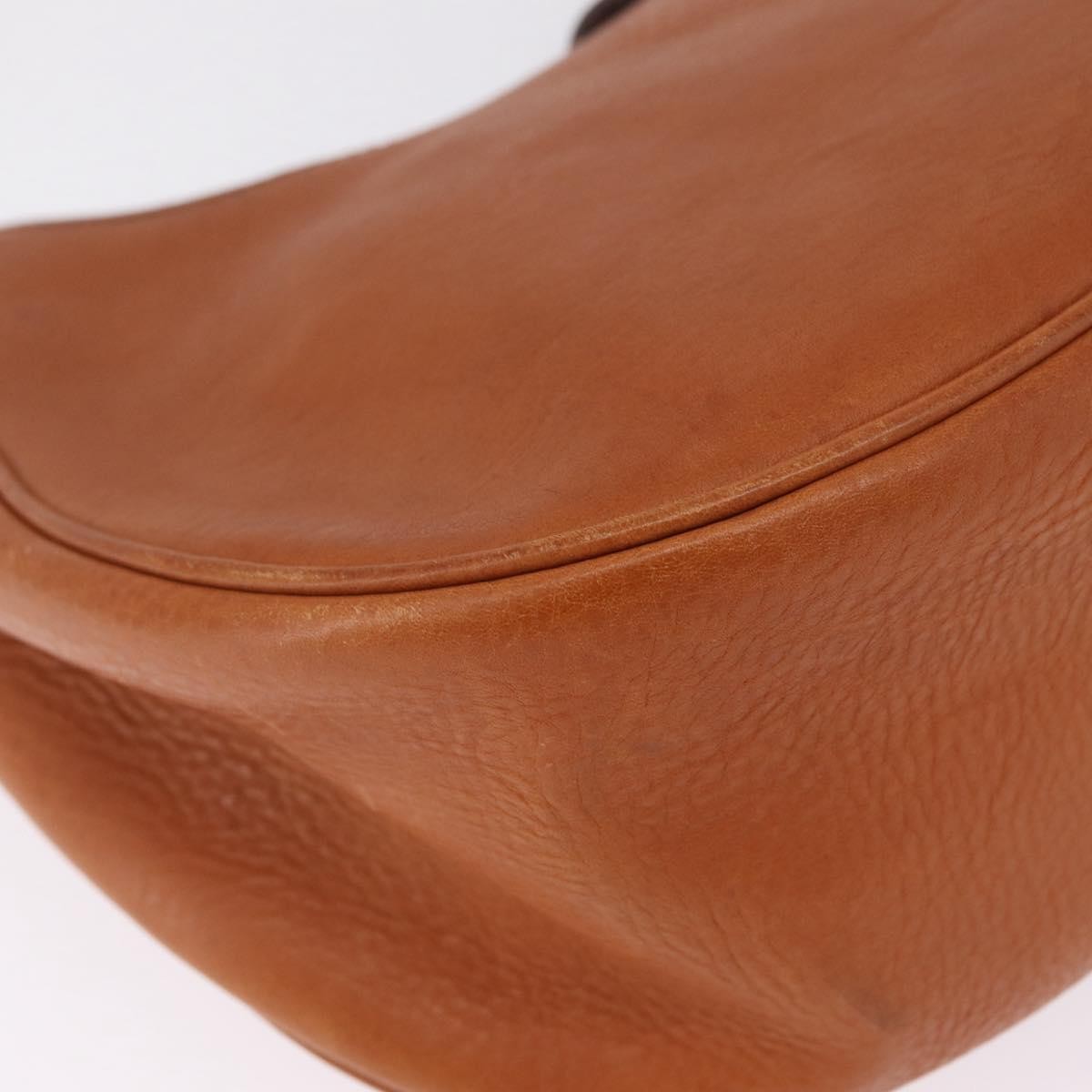 Prada Shoulder Leather, Brown, Leather, Shoulder Bag