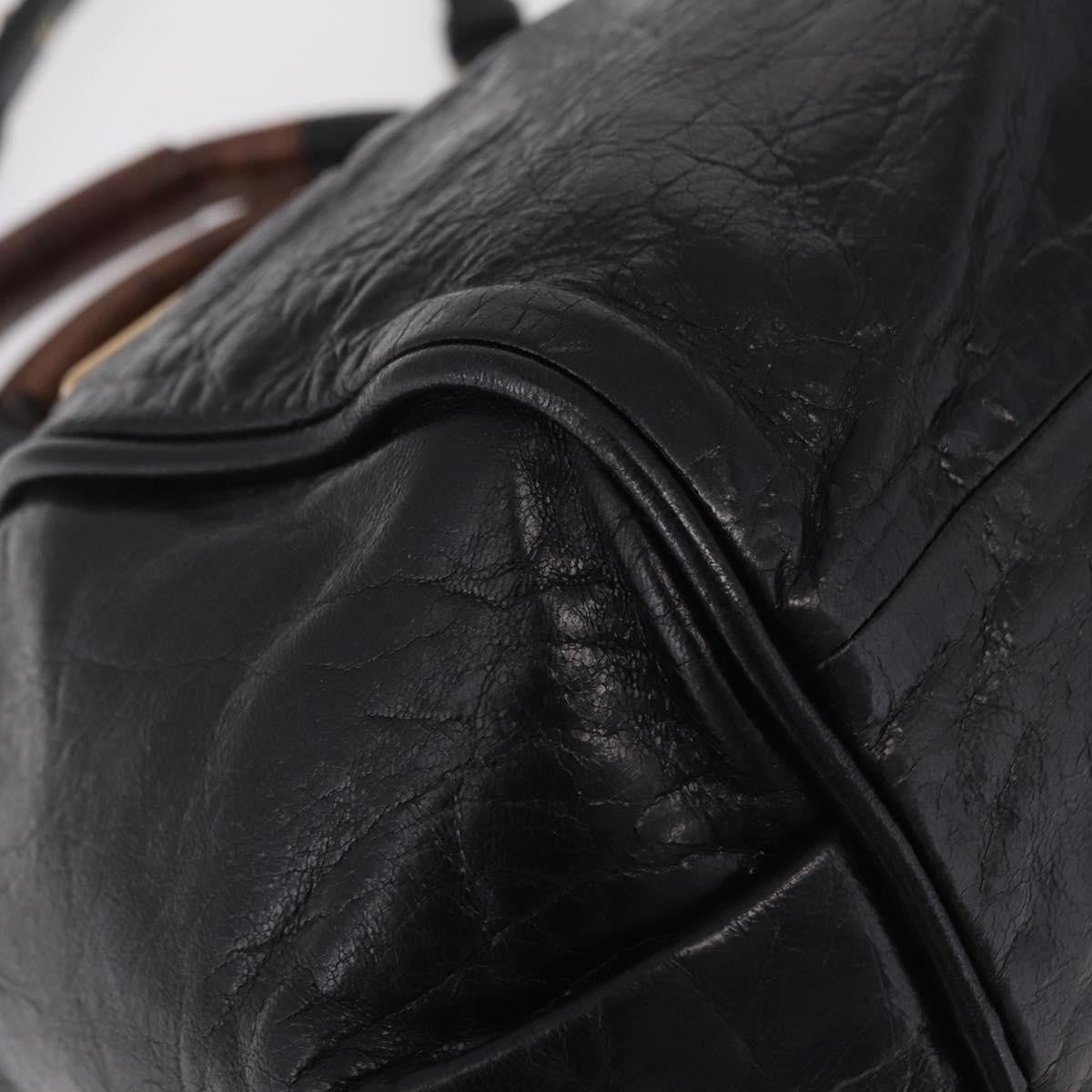 Chloe Ethel Leather, Black, Leather, Handbag