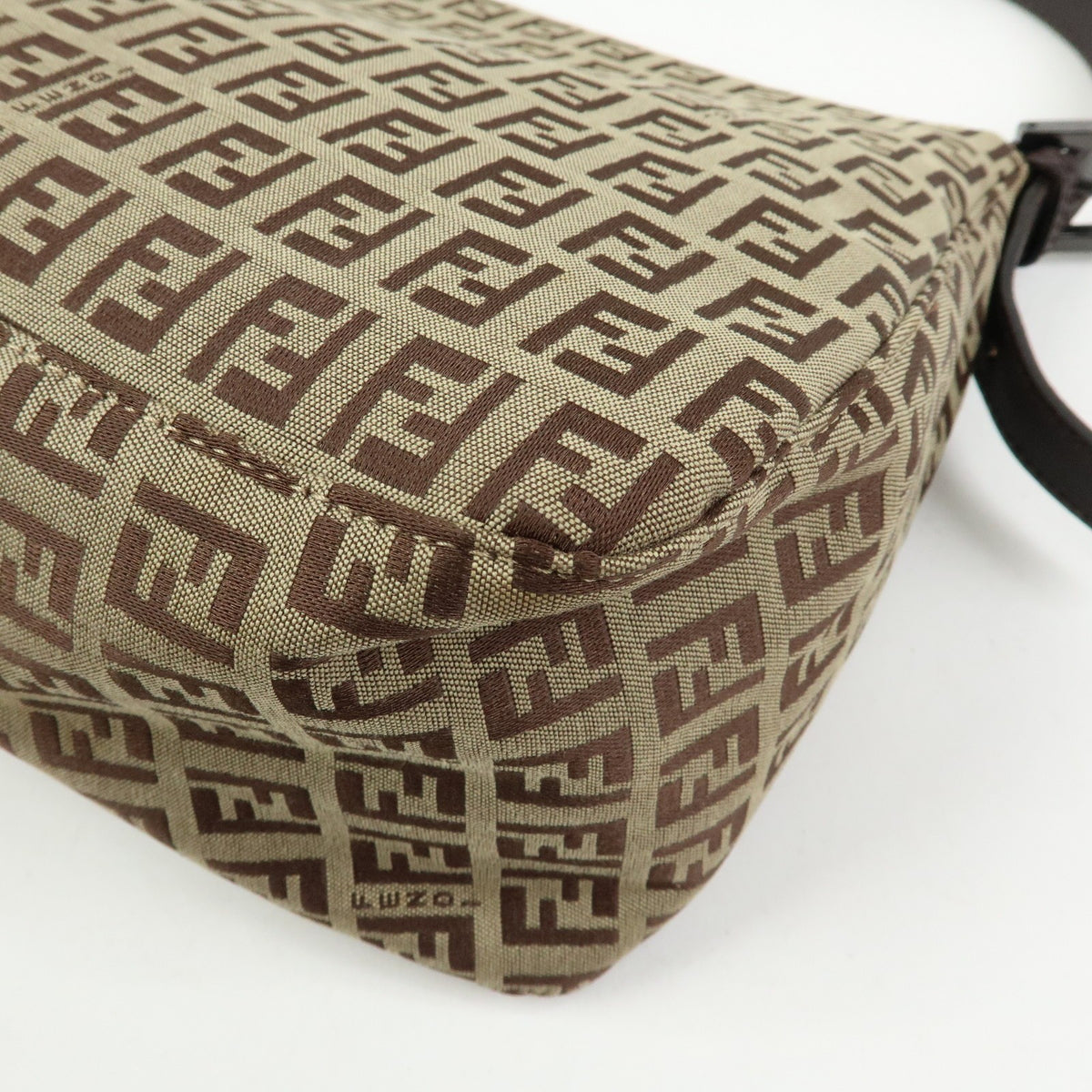 Fendi Fendi mamma baguette Jacquard Canvas, Beige, Canvas, Handbag