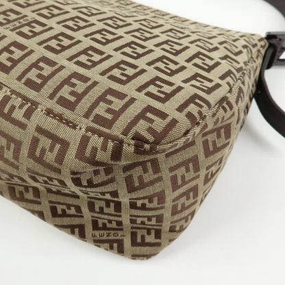 Fendi Fendi mamma baguette Jacquard Canvas, Beige, Canvas, Handbag