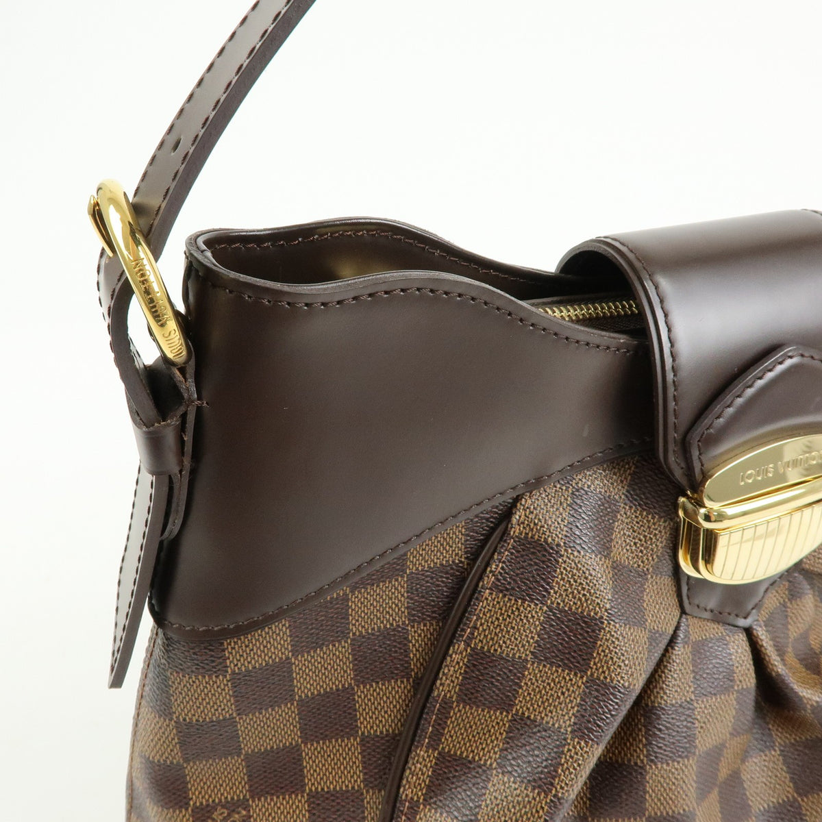Louis Vuitton Sistina Damier, Brown, Canvas, Handbag